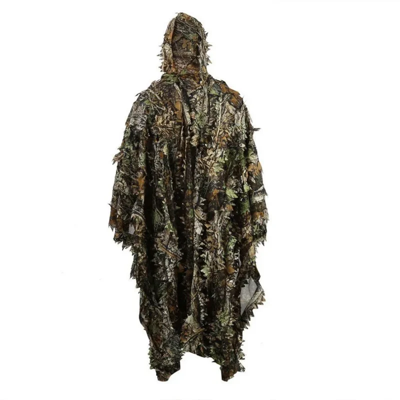 Poncho Ghillie Camouflage Professionnel - Chasse & Airsoft