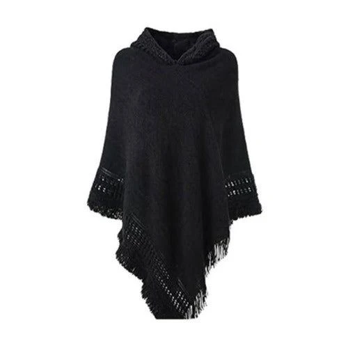 Poncho Capuche-Hiver Femme