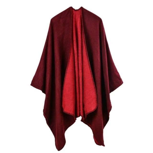 Poncho Chic-Hiver Femme