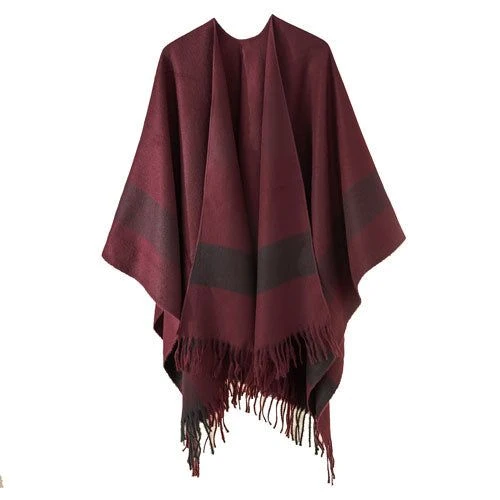 Poncho Hiver-Coton Femme