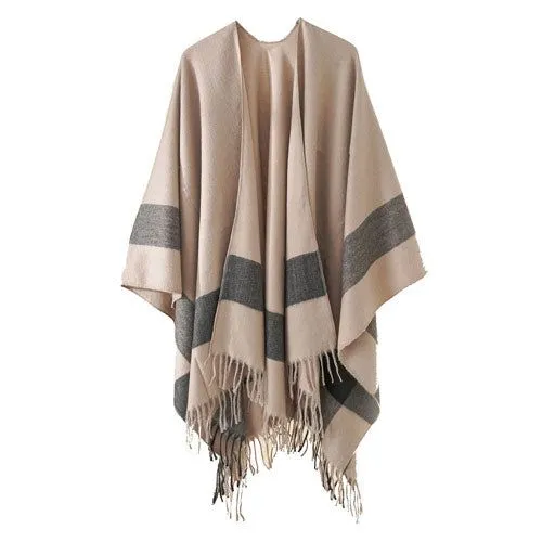 Poncho Hiver-Coton Femme