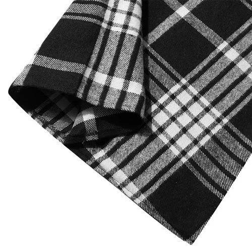 Poncho Carreaux Homme Fin
