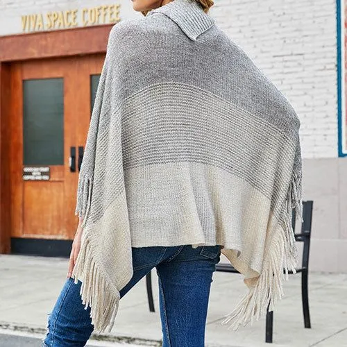 Poncho Boutons Chaud