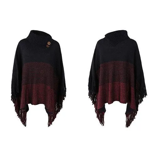 Poncho Boutons Chaud