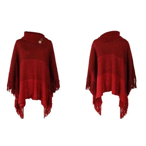 Poncho Boutons Chaud
