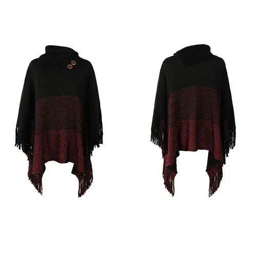 Poncho Boutons Chaud