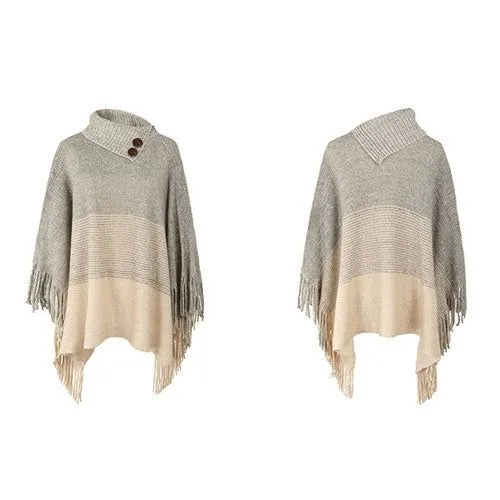 Poncho Boutons Chaud