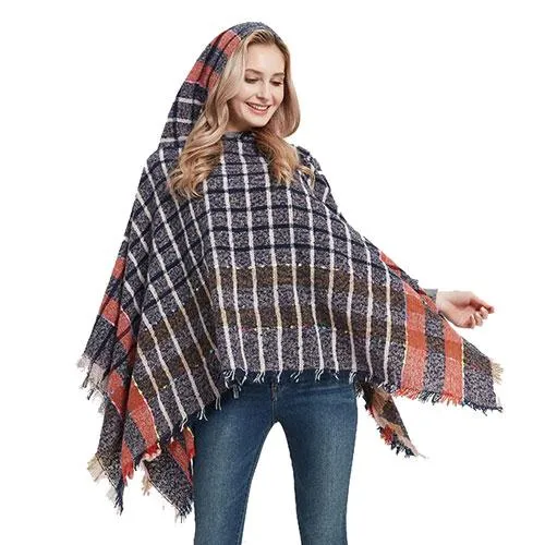 Poncho Été-Capuche Femme