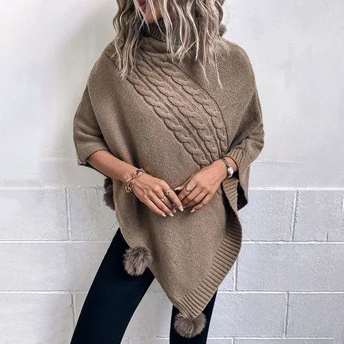 Poncho Long-Femme