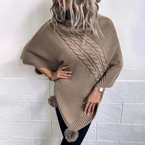 Poncho Long-Femme