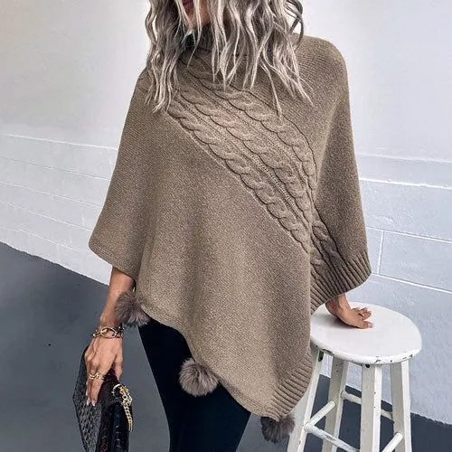 Poncho Long-Femme