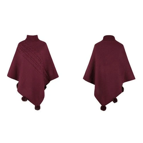 Poncho Long-Femme