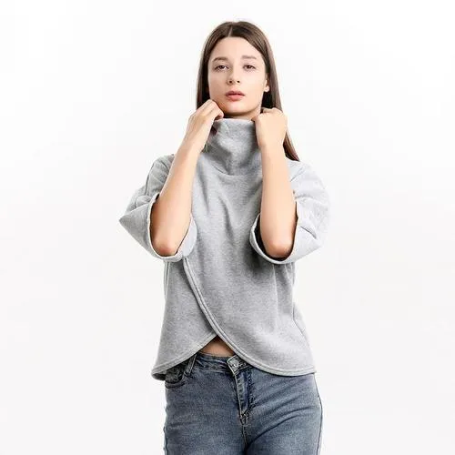Poncho Montant Femme Plaid