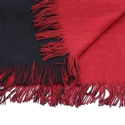 Poncho Uni-Laine Femme