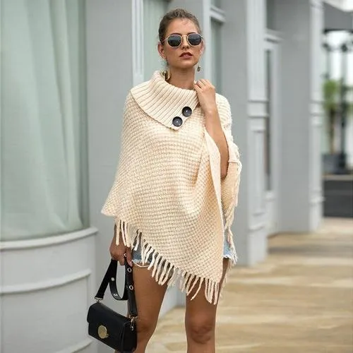 Poncho Col-Boutons