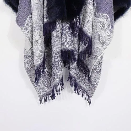 Poncho Fourrure-Fin Femme