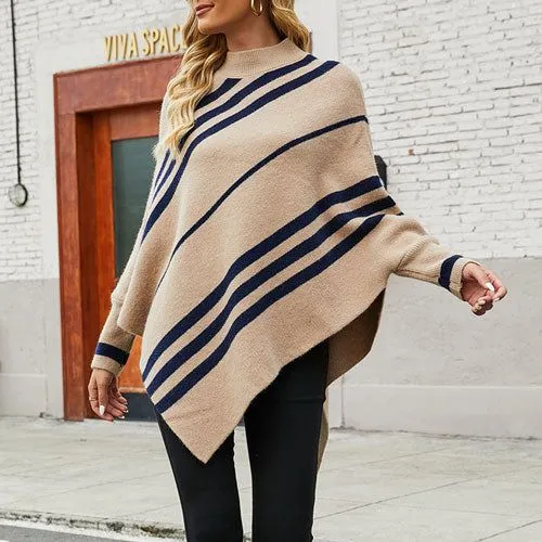 Poncho Manches-Pull Longues