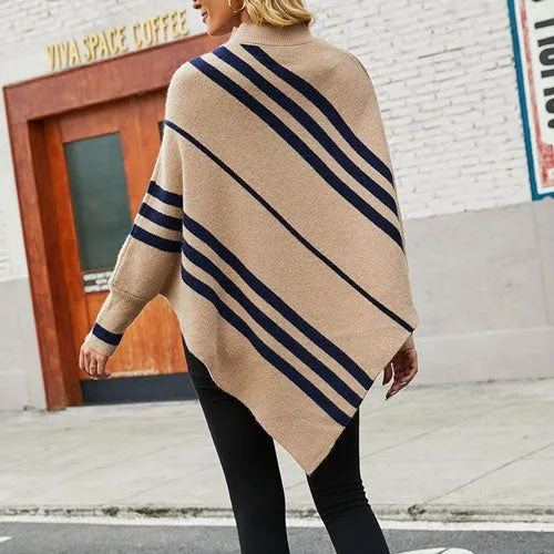 Poncho Manches-Pull Longues