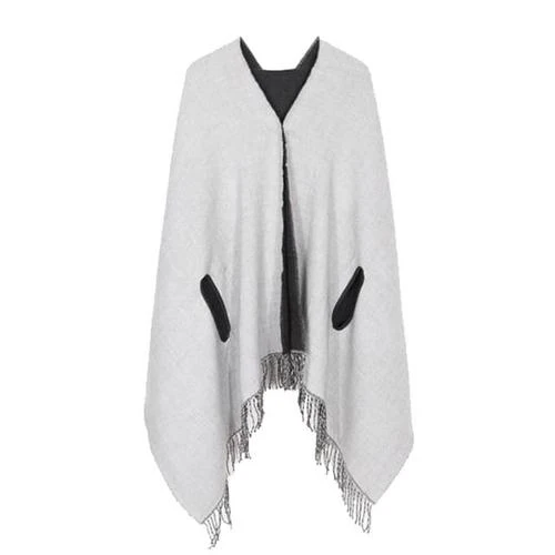 Poncho Uni-Réversible Femme Cachemire