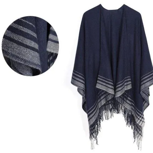Poncho Cachemire-Chaud Femme