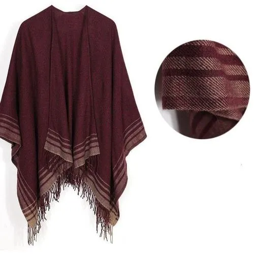 Poncho Cachemire-Chaud Femme