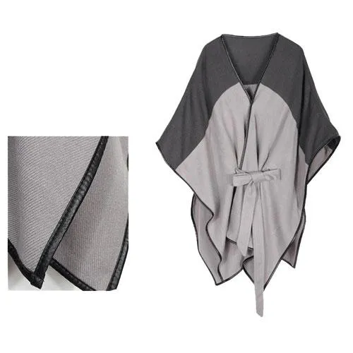 Poncho Hiver-Cachemire Femme