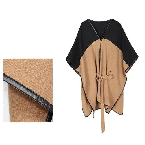Poncho Hiver-Cachemire Femme