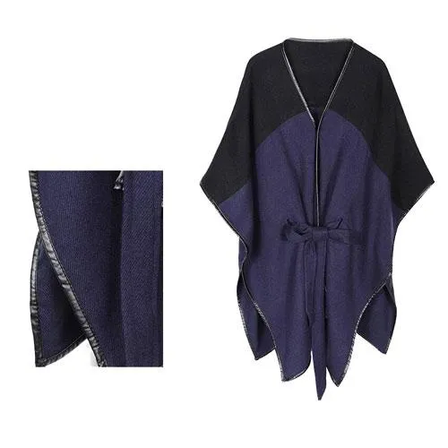 Poncho Hiver-Cachemire Femme