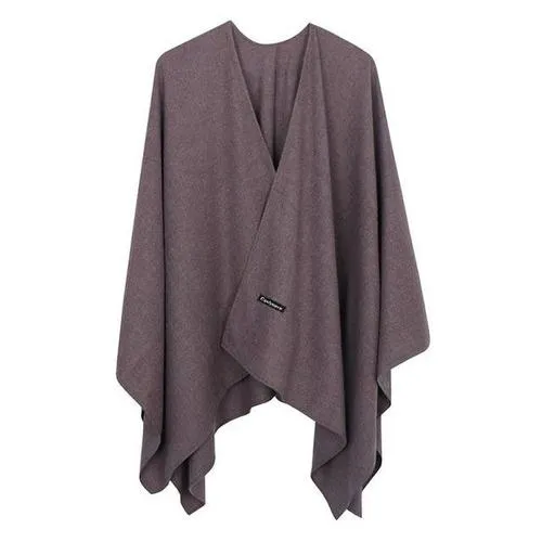 Poncho Uni-Cachemire Femme