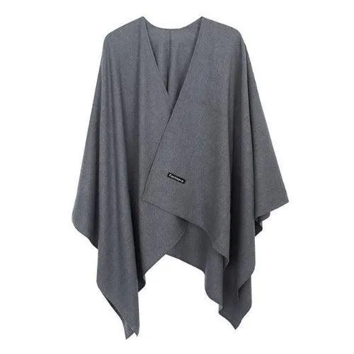Poncho Uni-Cachemire Femme