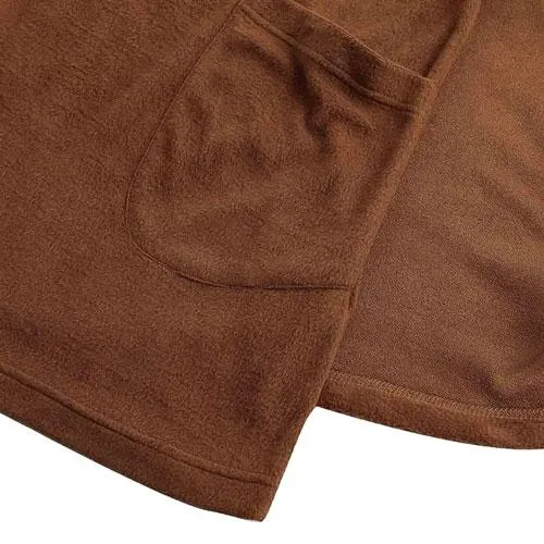 Poncho Long Homme Capuche