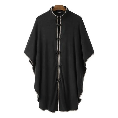 Plaid poncho polaire homme