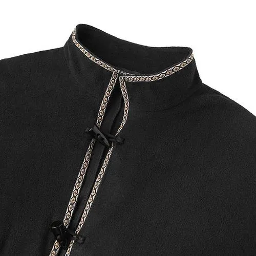 Plaid poncho polaire homme