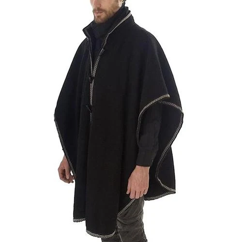 Plaid poncho polaire homme
