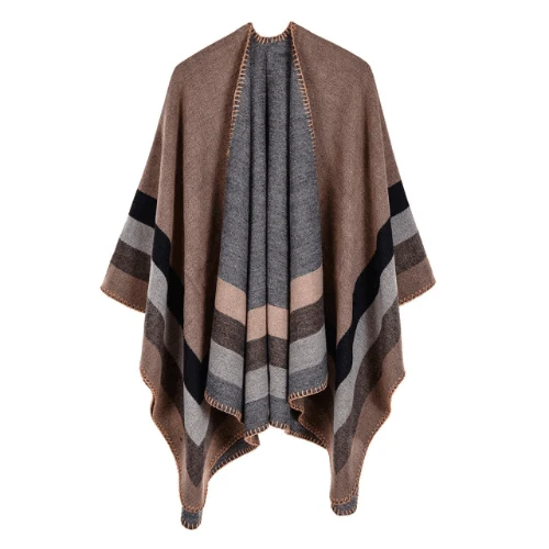 Poncho Vintage Femme Cachemire