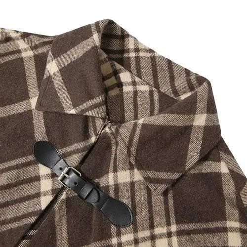 Poncho Carreaux-Hiver Homme