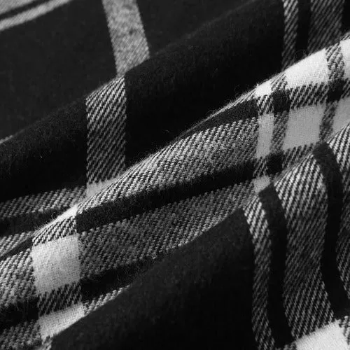 Poncho Carreaux-Hiver Homme