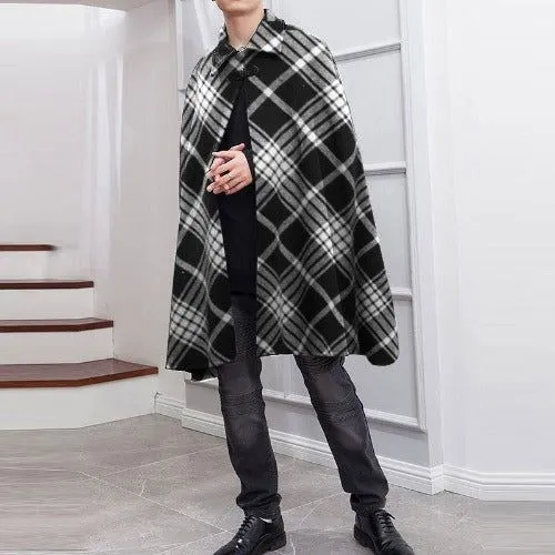 Poncho Carreaux-Hiver Homme