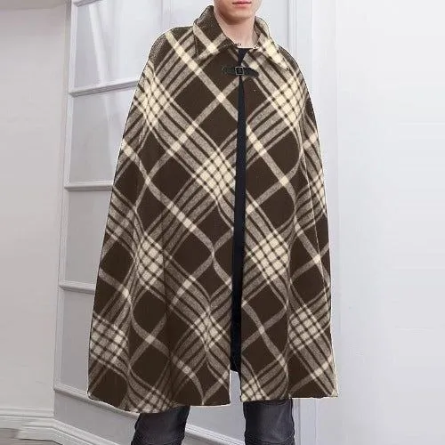 Poncho Carreaux-Hiver Homme