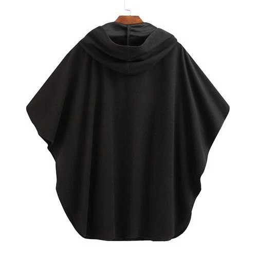 Cape poncho capuche homme