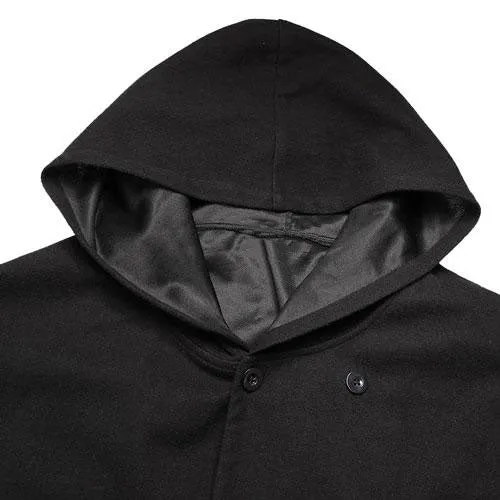 Cape poncho capuche homme