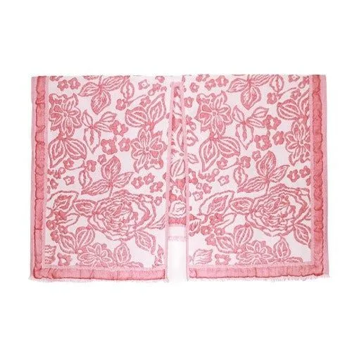 Poncho Fleuri Femme Cachemire