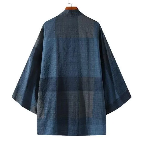 Poncho Polaire-Plaid Homme