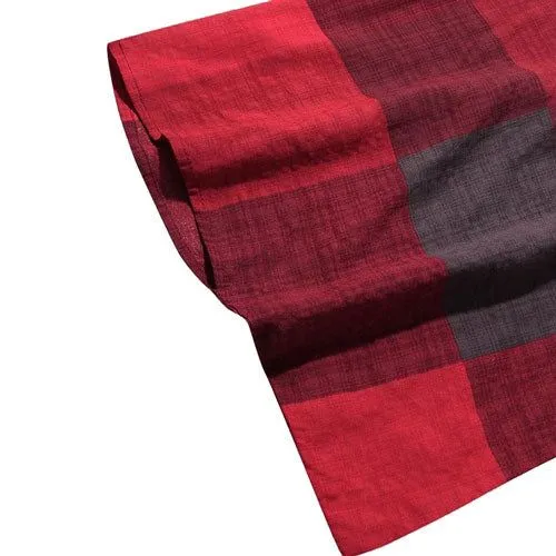 Poncho Polaire-Plaid Homme
