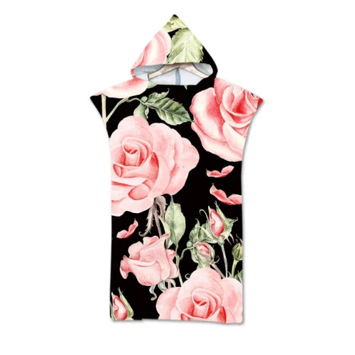 Poncho Fleurs-Microfibres Surf