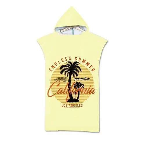 Poncho Microfibres Surf Coton