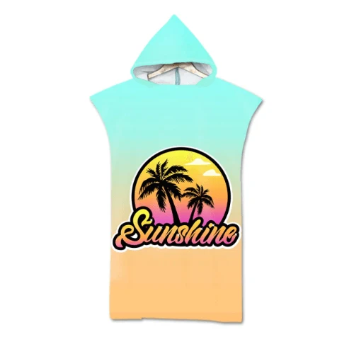 Serviette Capuche Poncho Plage