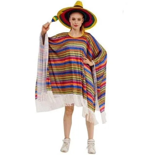 Poncho Mexicain-Femme