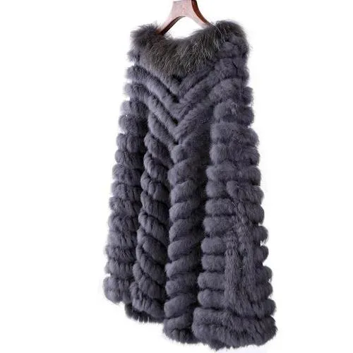 Poncho Court-Fourrure Femme