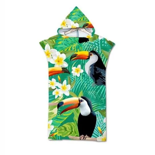 Poncho Tropiques-Fleurs Surf